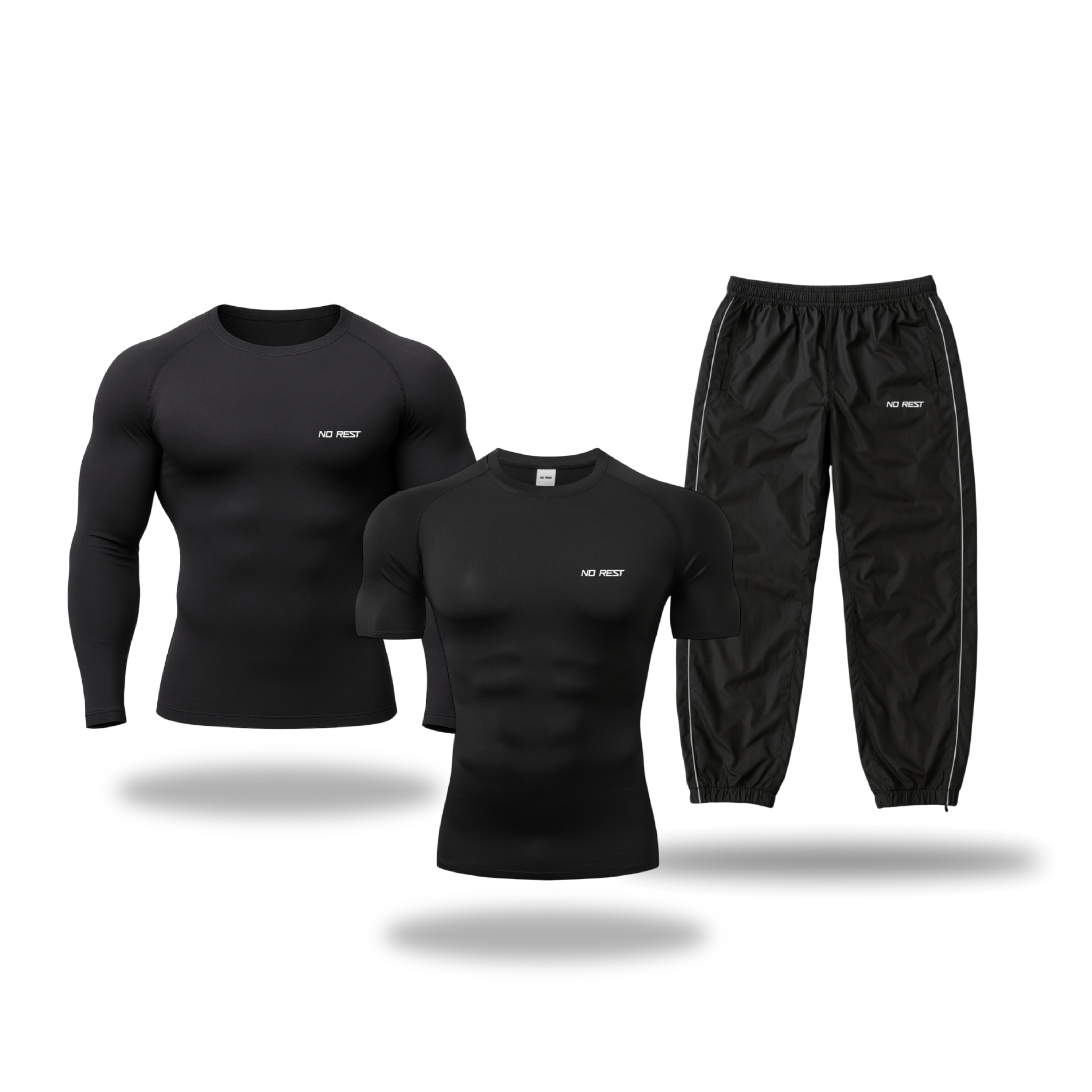 Winter Arc Bundle Gymwear Set aus Performance Shirts und modernen Gym Trackpants